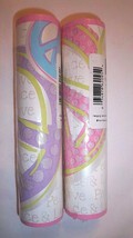 Peace Sign Love Groovy Wall Border NEW 2 Rolls Pastel Silver Total of 30 ft - £25.22 GBP