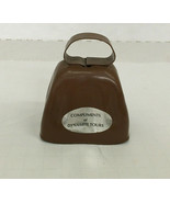 Vintage travel souvenir dynamite tours small brown metal cowbell - $366.64 MXN