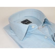 Mens Shirt Hankie CASILA Turkey Cotton Blend Long Sleeves 501970-06 Blue Dots image 2