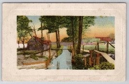 Bridge Art Over River Sunnyside To Davidson Family Long Pine NE Postcard A34 - £3.89 GBP