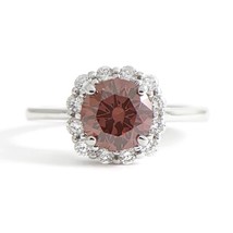 Authenticity Guarantee 
GIA Round Fancy Deep Pink Diamond Halo Engagement Rin... - £5,679.68 GBP
