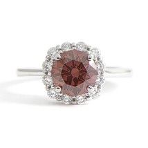 Authenticity Guarantee 
GIA Round Fancy Deep Pink Diamond Halo Engagement Rin... - £5,618.62 GBP