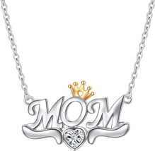 Mothers Day Gifts for Mom Wife, 925 Sterling Silver Cubic Zirconia I Love You Mo - £27.14 GBP