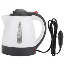 Car Electric Kettle 1L Large Capacity Portable Travel Water Boiler Car Truck Tra - £54.01 GBP
