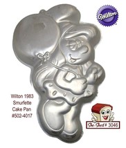 Wilton 1983 Smurfette Cake Pan Smurfs 502-4017 Vintage Party Favorite - £10.33 GBP