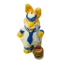 Estate Easter Decor, Bunny  2&quot; Resin for small village-display Navy Sailor - $19.77