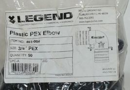 Legend 461 004 Plastic Pex Elbow 3/4 Inch Package of 50 Black Color image 4