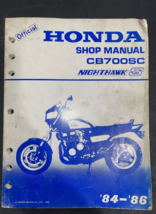 1984 1985 1986 Honda CB700SC Service Shop Repair Manual OEM 61MJ102 - $67.99