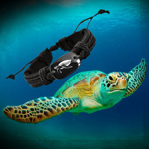 Wholesale 25 Pieces Sea Turtle Black Vegan Leather Adjustable Bracelet - $39.60