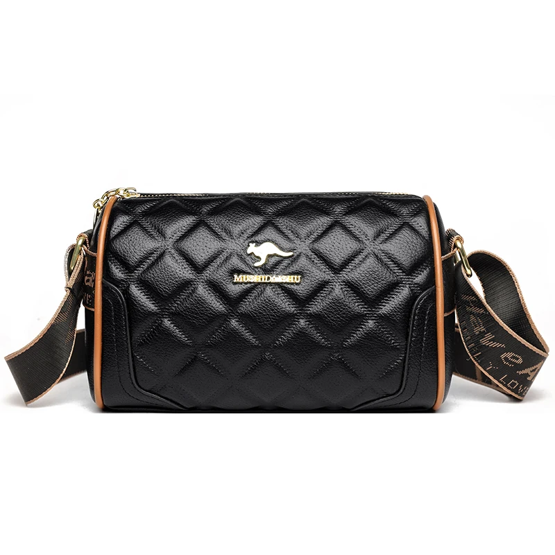 High Quality Oil Wax Leather Shoulder Crossbody Bags Fashion Women Handb... - $49.47