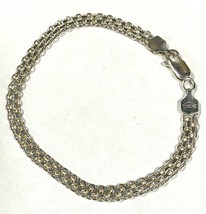 Sterling Silver Flat Chain Bracelet, 7&quot; Long - £15.14 GBP