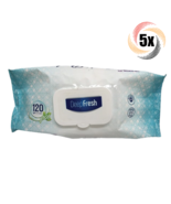 5x Packs Deep Fresh Wet Wipes Blue ( 120 Wipes Per Pack ) Fast Free Ship... - $437.82 MXN
