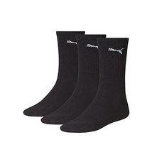 Puma Crew Sock (pack of 3), Black, UK 9-11  - $29.00