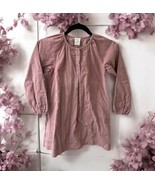 Jacadi Girls Long Sleeves Dress Size 10Y corduroy dusty rose pink mauve ... - $28.66