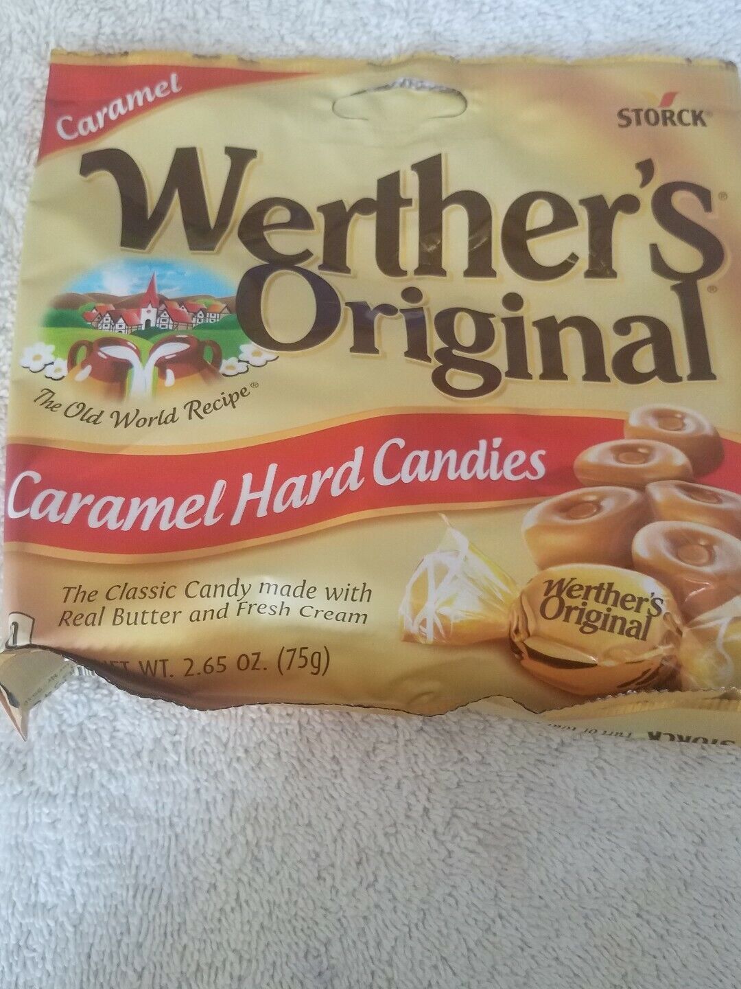 Primary image for Werther's Original Carmel Hard Candies 2.65 oz. upc 072799035426