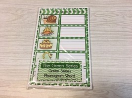 The Green Series - Phonogram Words Set (20 Wipewriter Cards ) Montessori - £16.93 GBP