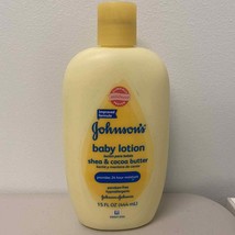 Johnson&#39;s Baby Lotion Shea &amp; Cocoa Butter 15 Fl Oz Yellow Bottle Discontinued - £19.54 GBP