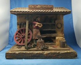 Diorama Wooden The Lucky Horseshoe  Large Old Fashioned Western Town Village - £46.78 GBP