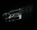 Louis Vuitton Key Ring   Black Leather &amp; Chrome NIB - £233.09 GBP