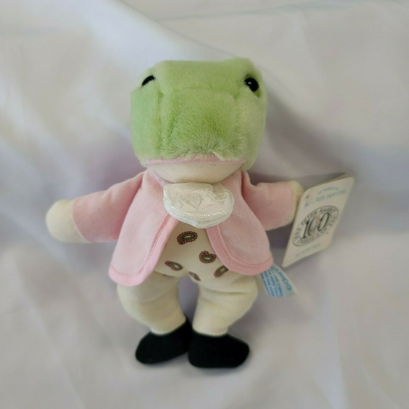 Primary image for Eden Jeremy Fisher Frog Vintage Stuffed Plush Baby Toy Gift Soft Animal 8"
