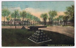 Postcard Soldiers Place Buffalo New York 1913 - $3.95