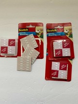 2-Packs SCOTCH 3M Removable Mounting Squares 16 Double Sided Each Pack Plus 12 - £7.14 GBP