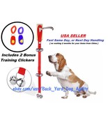 Red Doggy Doorbells, + 2 Bonus Obedience Clickers, House Training  - £10.26 GBP