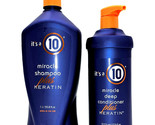 It&#39;s A 10 Miracle Shampoo Plus Keratin Shampoo 33.8 oz &amp; Deep Conditione... - £71.82 GBP