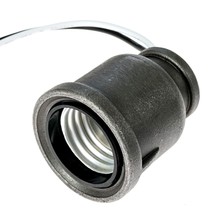 Iron Pipe Lamp Socket That Fits 1/2 Inch Iron Pipe (Npt) - £23.53 GBP