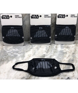 3ea Kids Disney Star Wars “Darth Vader” Fabric Face Masks New Ages 4 &amp; U... - £7.80 GBP