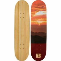 Sunset Graphic Bamboo Skateboard (Deck Only) - £46.28 GBP