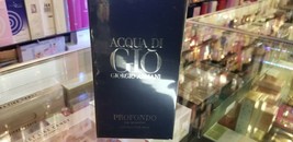 Acqua Di Gio PROFONDO by Giorgio Armani 4.2 oz EDP Spray for Men New Sealed Box - £116.14 GBP