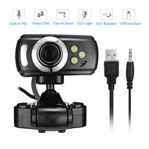 USB Webcam 1080P HD Camera with mic for HP Dell Toshiba sony computer pc desktop - £70.21 GBP