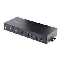 StarTech.com 16-Port Industrial USB 3.0 Hub 5Gbps, Metal, DIN/Surface/Rack Mount - £344.48 GBP