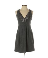 SILENCE + NOISE Women Gray Sleeveless Tweed Beaded Urban Outfitters Dres... - £30.59 GBP