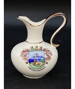Kunst Palette Cross Oberammagau Gold Edges Creamer 3.5” Pitcher Germany - $338.51 MXN