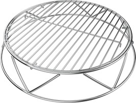 Stainless Steel Fire Pit Stand And Grill Cooking Grate For Bonfire Fireplace - £62.18 GBP