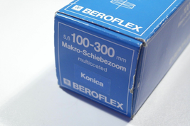 Beroflex 100-300mm F5.6 Konica mount system lens objektiv + caps + pouch - $69.95