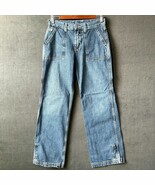 Lucky Brand Jeans Blue Denim Workwear Electrician Cargo 90s Y2K - Size 4/27 - $56.95