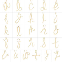 ANGARA Lowercase Alphabet Letter A-Z Initial Pendant Necklace in 14K Yellow Gold - £176.57 GBP+
