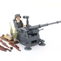 WW2 German Army Flak 38 AA Gun Artillery Soldier Minifigures Accessories - £12.01 GBP