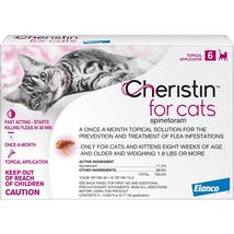 12 doses-Cheristin for Cats Topical Flea Prevention – Starts Killing Fleas in 30 - £47.37 GBP