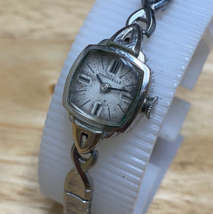 Vintage Caravelle Lady Stretch Silver Barrel Cocktail Hand-Wind Mechanical Watch - £21.03 GBP