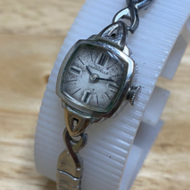 Vintage Caravelle Lady Stretch Silver Barrel Cocktail Hand-Wind Mechanic... - $26.59