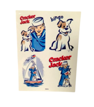 Cracker Jack Bingo Sailor Vintage VTG Vinyl Decal Sheet 4 stickers Rare - $14.84