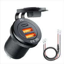 60W 2-Port USB A Fast Charging Car Dash Mount Socket - Quick Charge QC Auto Phon - £11.76 GBP+