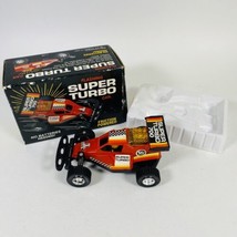 Super Turbo 700 Friction Powered Flashing Car Vintage 1987 In Box Tested Works - $11.26