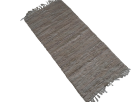 Leather Hearth Rug for Fireplace Fireproof Mat CAMEL - £224.51 GBP