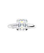 Asscher Natural Mined Diamond Ring 14k gold (1.03 Ct H VS1 Clarity) GIA - $4,873.18 CAD