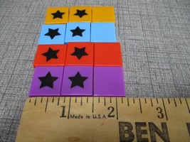 Set of 12 Scrabble Power Tiles Stars Crafts Scrap booking - $3.79